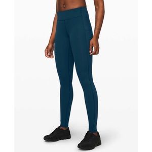 Lululemon Speed Up Tight Teal Blue Green Pockets